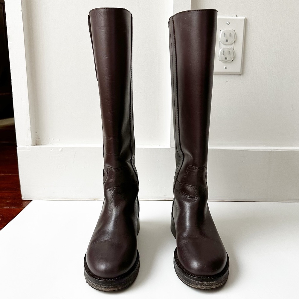 J CREW brown leather Berkeley riding boots - Picture 3 of 12